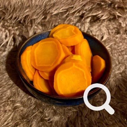 cooked carrot kogte gulerodsskiver